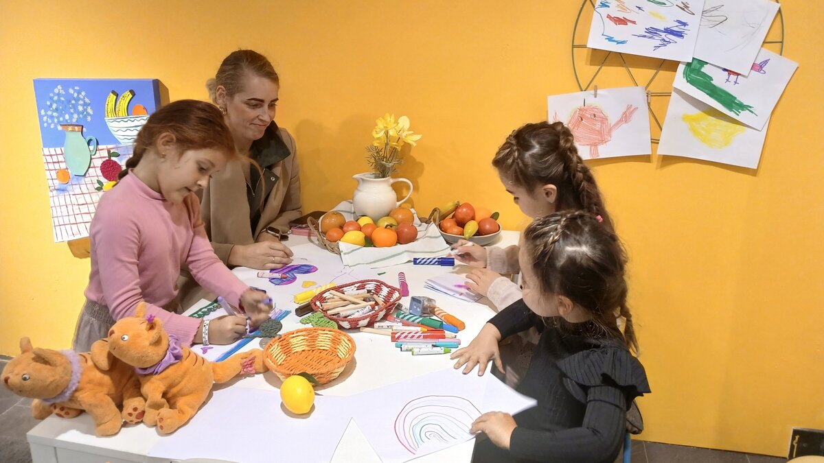Kinderen zijn onder toeziend oog