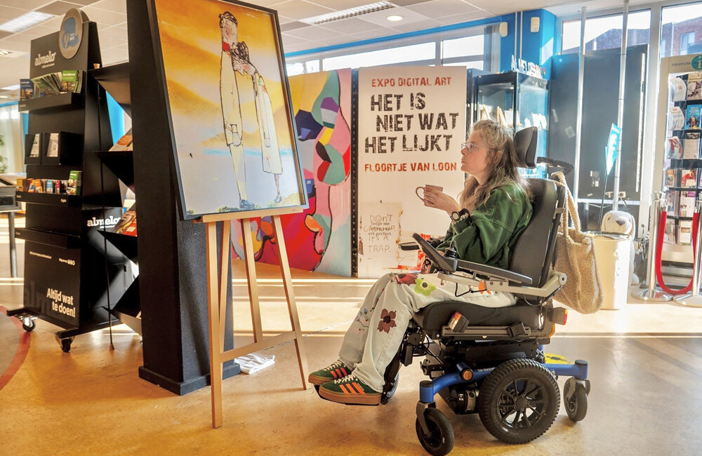 Floortje bij veilingstuk