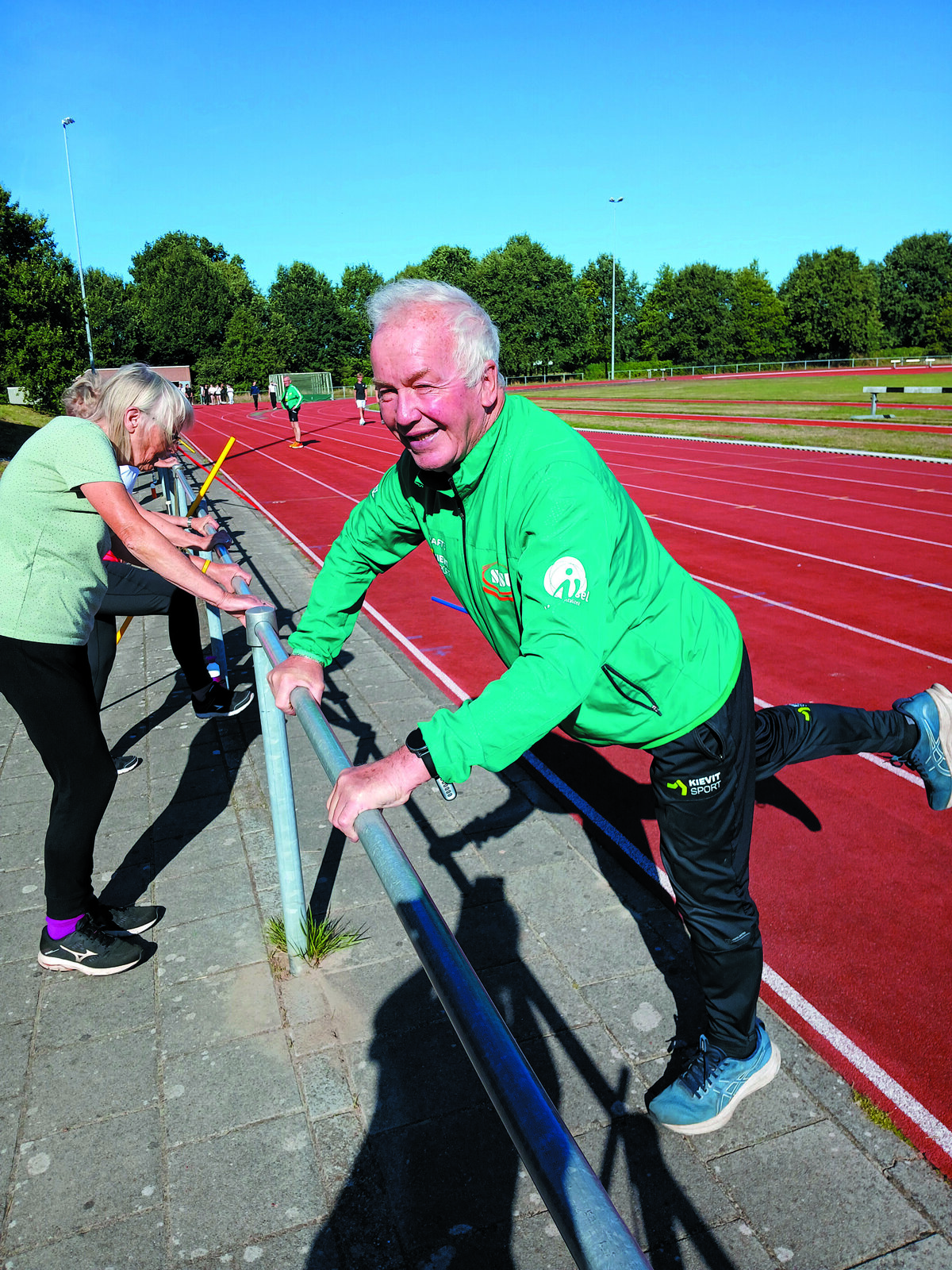 Elke training zorgt Gerrit voor een andere combinatie van oefening