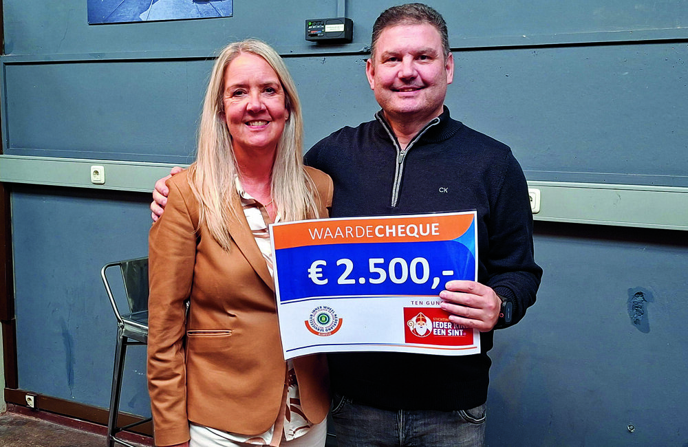 cheque voor ieder kind een sint