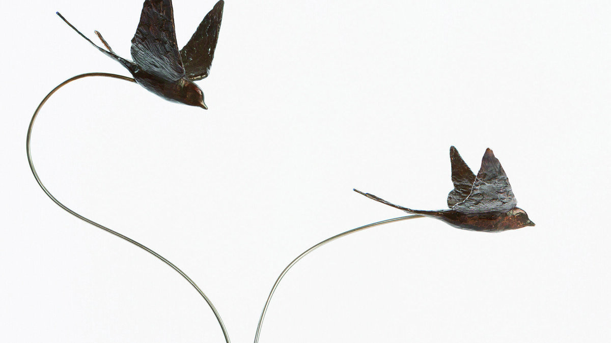 Bert Denneman Zomer 2 zwaluwen, brons,.jpg