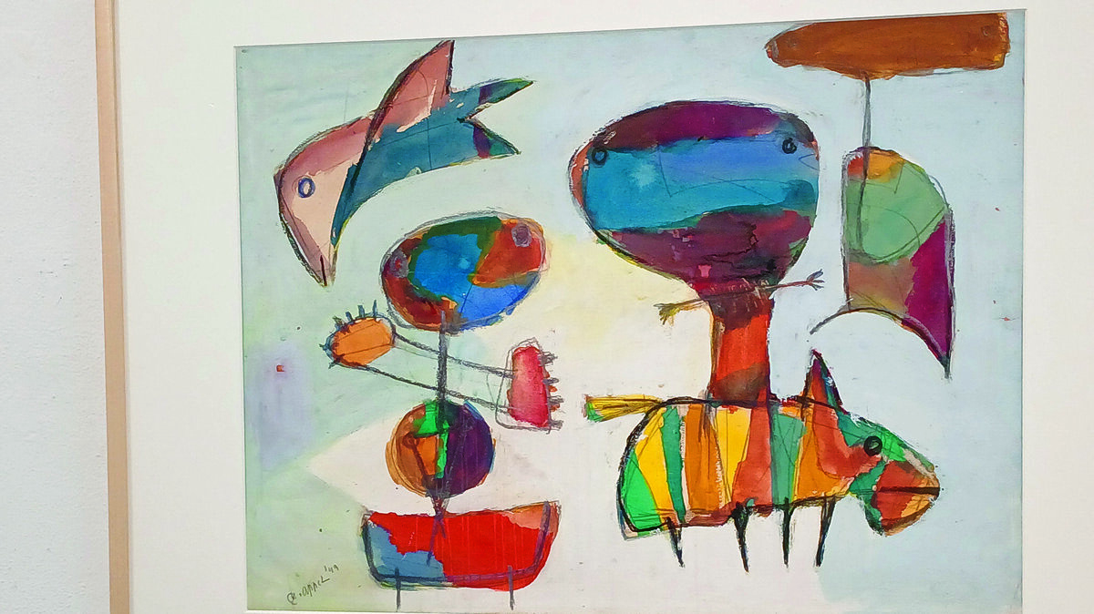 zomers werk van Karel Appel