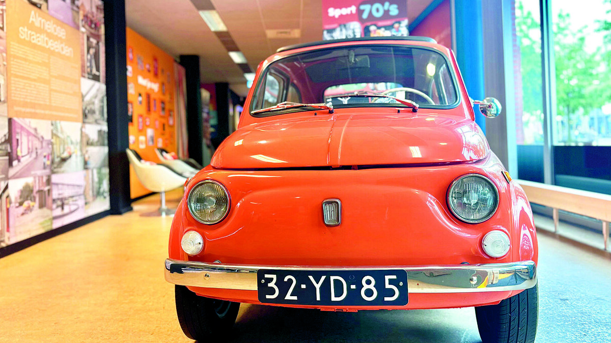 fiat  500 een heel herkenbaar autootje